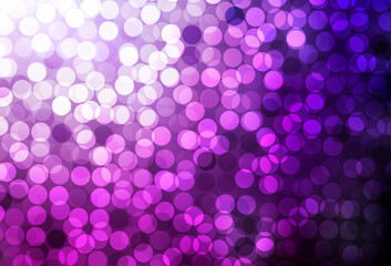 Poster - Dark Pink vector pattern with spheres.