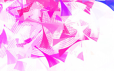 Poster - Light Purple, Pink vector background with polygonal style.