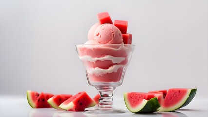 Poster - set of watermelon ice cream