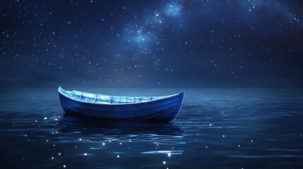 Wall Mural - Solitude Under a Starry Sky