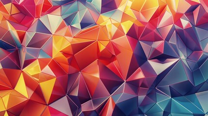 Poster - Abstract Colorful Geometric Polygonal Background