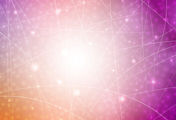 Poster - Light Pink, Yellow vector background with straight lines.