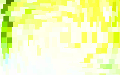 Poster - light green, yellow vector texture in rectangular style.