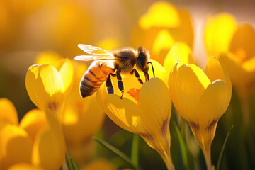 bee on flower