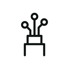 Poster - Optical cable isolated icon, fiber optic cable vector symbol with editable stroke