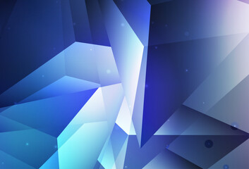 Poster - Dark Pink, Blue vector Abstract illustration with colored bubbles in nature style.