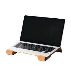 Laptop stand on Transparent background