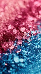 Poster - This vibrant background sparkles with a blend of red and blue glitter, perfect for festive events and artistic designs