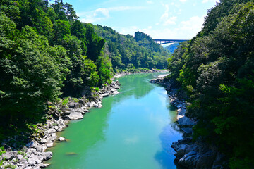 A bridge in the canyon.