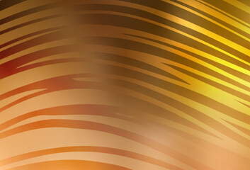 Poster - Light Orange vector pattern with wry lines.