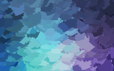 Poster - Light Pink, Blue vector template with chaotic shapes.