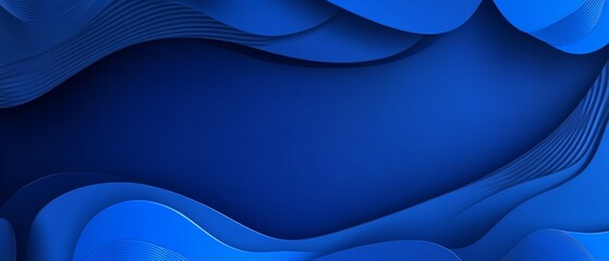 Poster - Modern design wave modern blue banner background image