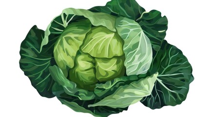 Wall Mural - Fresh Green Cabbage