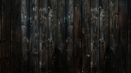 Dark Wood Panel. Vintage Wooden Paneling Background with Dark Texture