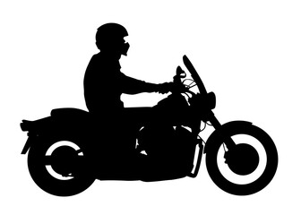 Wall Mural - Old big bike on white background