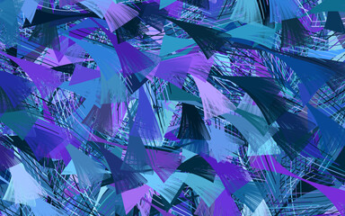 Poster - Light Pink, Blue vector texture with abstract forms.