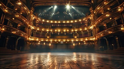 Empty Theater Stage