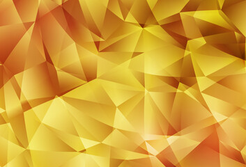 Poster - Light Orange vector abstract mosaic backdrop.