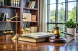 © Four888 - A neatly organized desk with law books, gavel, and papers, representing fairness and justice in the workplace, emphasizing employee rights and employer obligations.