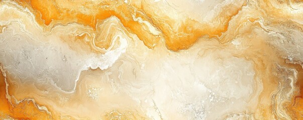 Wall Mural - Seamless marble texture in soft gold with subtle white veins, [Abstract Background Marble], [Elegant and warm]