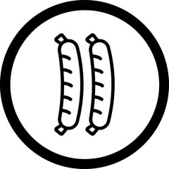 Poster - Sausages Vector Icon Design