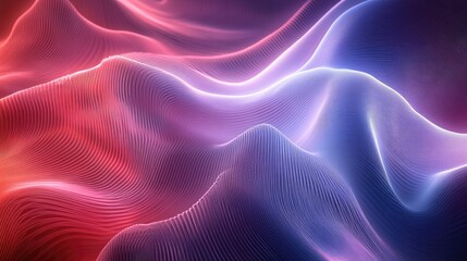 Fototapete - Abstract lines in flowing patterns with soft gradients, creating a dynamic and modern background