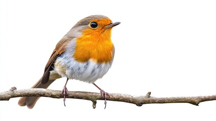 Robin Bird Perched on a Branch