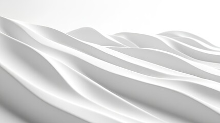 Poster - Clean and minimal abstract white background with subtle textures and smooth transitions.