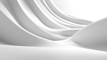 Poster - Clean and simple abstract white background with subtle shadows and light effects.