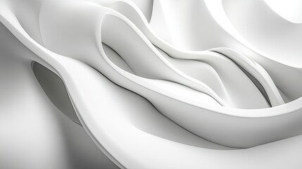 Aufkleber - White background with abstract lines and curves, adding depth and dimension.