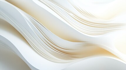 Poster - White background with abstract lines and curves, adding depth and visual interest to the composition.