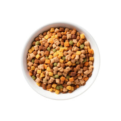 isolated dog food ready to use