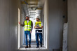 © NVB Stocker - Engineering, construction site. construction worker planning and architecture in construction site