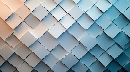 Poster - Modern diamond-shaped tile pattern with a gradient effect and smooth transitions, ideal for a stylish design