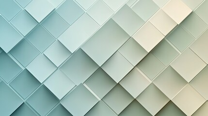 Poster - Modern diamond-shaped tile pattern with a gradient effect and smooth transitions, ideal for a stylish design