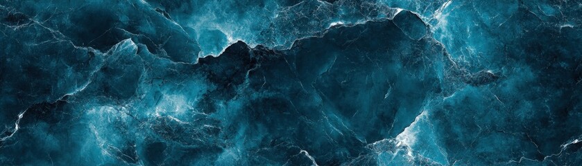 Canvas Print - A stunning abstract blue and black marble texture, perfect for backgrounds, layouts, and design projects, highlighting natural patterns and beauty.