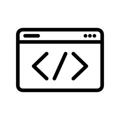 Poster - website icon line vector design