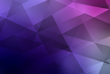 Poster - Light Purple, Pink vector abstract mosaic backdrop.