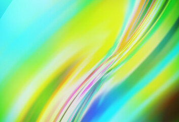 Poster - Light Blue, Yellow vector blurred bright texture.