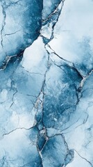 Canvas Print - Seamless marble texture in pale blues with silver veins, [Abstract Background Marble], [Cool and serene]