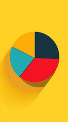 Poster - Data Visualization: A Colorful, Uneven Pie Chart Representing Diverse Proportions