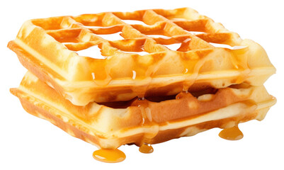 Sticker - PNG Waffle food white background breakfast.