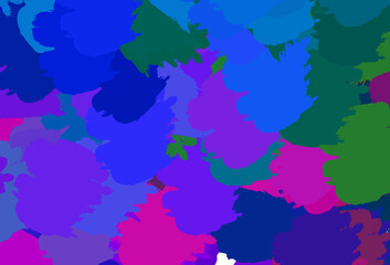 Poster - Light Pink, Blue vector texture with abstract forms.