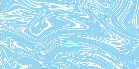 Wall Mural - abstract pattern white and blue marble texture and background. liquify swirl blue and white color ar
