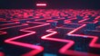 © Dee - Navigating the Digital Labyrinth: 3D Maze with Search Bar Illustrating Online Searching and SEO Optimization Concept