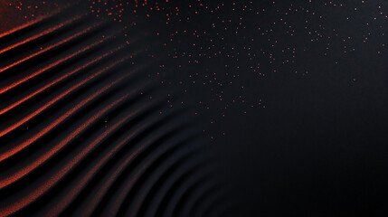 Wall Mural - black and red wavy background