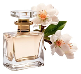 Sticker - PNG  Flowers perfume bottle cosmetics.