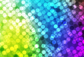 Poster - Light Multicolor vector layout with circle shapes.