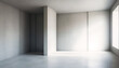 © SeanJVision - Cement blank interior illuminated by sunlight