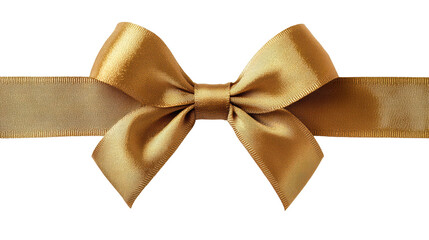a luxurious gold satin ribbon tied in a bow. perfect for adding a touch of elegance to any gift or d